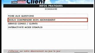 Espace Client  Canalsat [upl. by Adnohsal697]