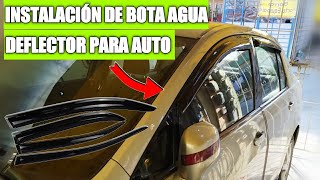 COMO INSTALAR BOTA AGUA O DEFLECTOR PARA AUTO [upl. by Hendricks14]