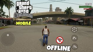 GTA San Andreas The Definitive Edition Mobile  OFFLINE  MAX GRAPHICS Gameplay [upl. by Charin]