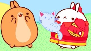 Molang  Compilation Molang and the Fireman   More MolangCartoon ⬇️ ⬇️ ⬇️ [upl. by Storfer]