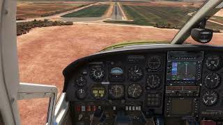 MSFS 2020 Carenado Cessna 337 Landing RWY 35 YCVA Clare Valley SA [upl. by Agnese]