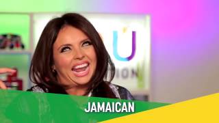 Little Mix  Jesy Nelson  Jamaican accent challenge in SLOW MO [upl. by Wadesworth]