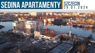 Sedina Apartamenty w Szczecinie aktualizacja budowy z 29012024 [upl. by Karly663]