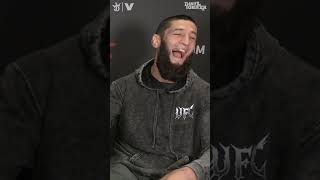 DC tells Khamzat Chimaev he could beat him right now quotIll FINISH youquot 💀 ufc shorts viralvideo [upl. by Ailic773]