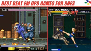 Top 10 Best Beat em Ups Games for SNES  Super Nintendo [upl. by Ajssatsan]