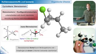 NEU  Organische Chemie Teil 5 Räumliche Struktur der Alkane und Cycloalkane [upl. by Namar]