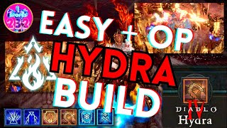 Hydra Supreme \\ OP amp Easy Sorcerer Build for Diablo 4 Season 5 [upl. by Albright]