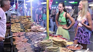 Street Food in Serbia Burgers and Grilled Meat Paradise Rostiljijada Grill Festival Leskovac [upl. by Acebber]