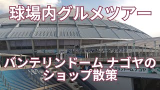 球場内グルメツアー２０２４年シーズン バンテリンドーム ナゴヤ ショップ散策でドーム内を一周 [upl. by Anurb134]