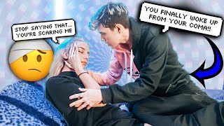 Convincing My Girlfriend She Was In A Coma PRANK [upl. by Alby514]