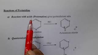 PYRIMIDINE  Synthesis Reactions and Medicinal uses [upl. by Hcirteid]