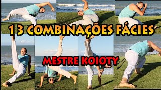 13 combinações de movimentos fáceis para roda de capoeira Mestre Koioty capoeira Herança de Zumbi [upl. by Htebiram]