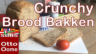 Brood Bakken met broodbakmachine Lekker Crunchy [upl. by Nesilla891]