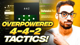 OVERPOWERED 442 FORMATION amp CUSTOM TACTICS FOR EAFC 24 ULTIMATE TEAM [upl. by Chalmers]