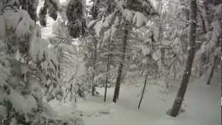 Bypass to the Glades on a Great Power Day at Stowe Mountain Resort [upl. by Schreib]