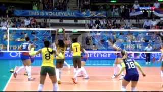 BRASIL X SÉRVIA  Mundial de Vôlei Feminino 2014 [upl. by Orlantha]