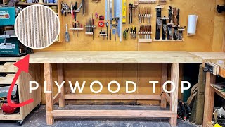 DIY Cheap And Heavy Workbench Plywood Top [upl. by Cowley73]