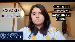 OXFORD INTERVIEW EXPERIENCE  What does an OXFORD PHD INTERVIEW feel like [upl. by Cleopatra]