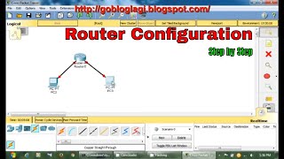 Router configuration step by step  Cisco Packet Tracer basic [upl. by Anitahs]