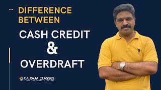 Difference Between Cash Credit amp Overdraft  Credit Analysis  wwwcarajaclassescom [upl. by Kall]