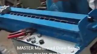 MASTER Motorised Draw Bench by Machine Tool Traders [upl. by Nekcarb]