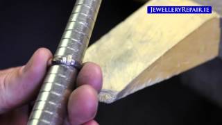 Jewellery Repair  Resizing White Gold Diamond Ring [upl. by Tekcirk186]