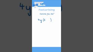 Factorising gcsemaths gcse maths factorise factorising algebra foundation [upl. by Cybil192]