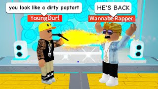 RAP BATTLING as a ROBLOX RAP GOD [upl. by Popelka]