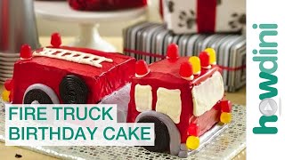 Birthday Cake Ideas How to Make a Fire Truck Birthday Cake [upl. by Brey]