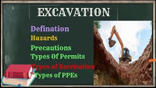 ExcavationExcavation SafetyHazards and precautions of ExcavationWork Permit system [upl. by Llennor]