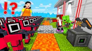 JJ amp Mikey Security House vs SQUID GAME in Minecraft  Maizen Challenge [upl. by Nrol898]