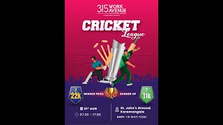 315Work Avenue Cricket Tournament [upl. by Aldus]