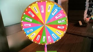 How to make wheel of fortune with fidget spinner [upl. by Hanoy254]