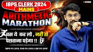 Arithmetic Marathon for IBPS Clerk Mains 2024  Mains Arithmetic Marathon  Yashraj Sir  Veteran [upl. by Kirad]