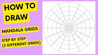 Mandala art  How to draw circles and grids  Mandala art for beginners  2022  ATM Creations [upl. by Alenoel]