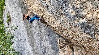 BetaClimbing Birte Gutmayer in „Number 5“ at „Raco de l‘heura“ Margalef [upl. by Nuahsyt]