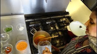 Red Masoor Ki Dal Recipe with Basmati Rice amp Fresh Chapati at quotTazza Kitchenquot Cafe Bradford Part 2 [upl. by Demetria]