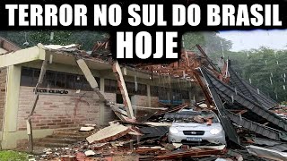 TERROR NO SUL DO BRASIL HOJE NOVA TRAGÉDIA E DESTRUIÇÃO NO RIO GRANDE DO SUL  TORNADO DESTROI TUDO [upl. by Den]