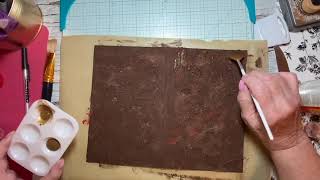 Experiment  Making a Faux Leather Book Cover inspired by TreasureBooks [upl. by Ttik426]