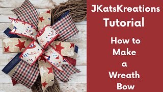 How to Make a Wreath Bow with a Bowdabra Bow MakerEasy Wreath BowMake a Lantern Bow [upl. by Amsden785]