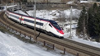 ETR 610 zwischen Zürich und Bellinzona ETR 610 tra Zurigo e Bellinzona Züge treni EGGER FILM [upl. by Yemrej]