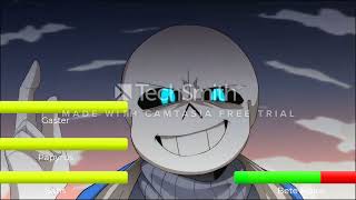 glitchtale Sans Gaster And Papyrus VS Betty  With healthbars [upl. by Cindra]