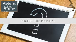 How to Write a Request for Proposal  RFP Explained [upl. by Hartwell]