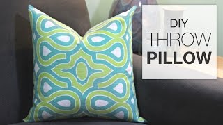 How to Sew a Throw Pillow Tutorial [upl. by Eruot]