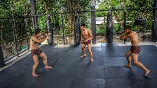 Muay boran training at Lanna fighting Muay Thai [upl. by Cardew286]