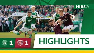 Highlights Hibernian 1 Hearts 1  cinch Premiership [upl. by Shana581]