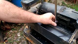 PLANER Harbor Freight blade removal and sharpening [upl. by Aciretahs]