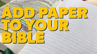 Add Note Pages To Your Bible [upl. by Skipton]