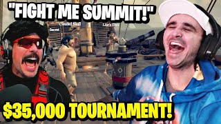 Summit1g SABOTAGES DrDisrespect in HILARIOUS 35000 Tournament in Sea of Thieves [upl. by Idou]