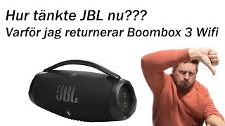 Unboxing JBL Boombox 3 Wifi och varför jag väljer att returnera den Från Elgiganten Outlet Pris [upl. by Cirenoj]